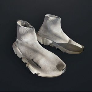 Balenciaga Speed Sneakers With Glitter